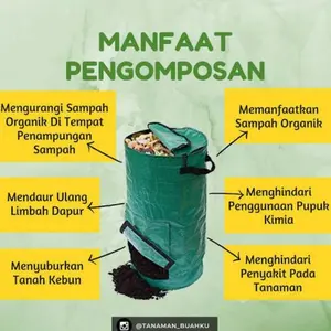 TERPOPULER COMPOST BAG 200 LITER COMPOSTER BAG 200L EASY GROW