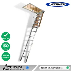 Tangga Loteng Atap Plafon Lipat Foldable 2.3-3m Werner brand of USA