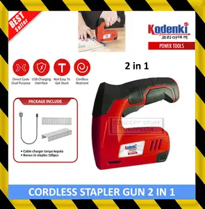 ALAT MESIN STAPLE STEPLE STAPLES STEPLES SETEPLES STAPLER CEKREKAN JEPRETAN PENGOKOT HECTER HEKTER NAILER PAKU TEMBAK BATERAI BATTEREI BATERY BATTERY BATTREY CORDLESS GUN TACKER GUNTACKER KURSI JOK BANGKU SOFA KERTAS KAYU KULIT KARPET KARDUS 2 IN 1 2IN1