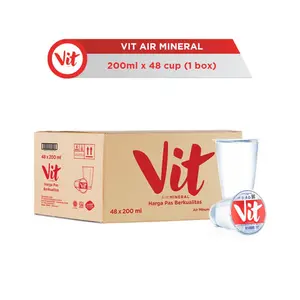 VIT Gelas 1 dus isi 48 Cup x 220ML Pengiriman instan