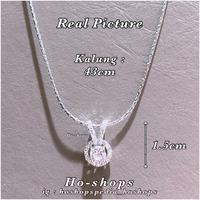 Gambar Kalung + Liontin Holy Diamond Mas Putih Kadar 750 Asli Emas dari Ho-shops Kota Administrasi Jakarta Selatan 2 Tokopedia
