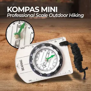 Compass outdoor gantungan kunci kompas