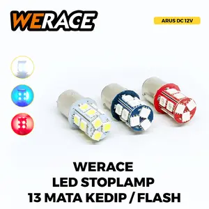 [WERACE] LAMPU STOP LED 13 MATA FLASHING KEDIP