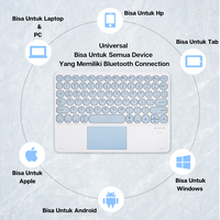 Gambar Keyboard Wireless Keyboard Bluetooth With Touchpad Portable Universal - Biru, 10 Inch dari CozHere Kota Administrasi Jakarta Barat 4 Tokopedia
