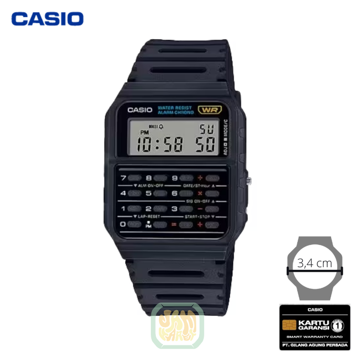 Gambar JAM TANGAN CASIO DATABANK CA-53W-1Z ORIGINAL dari Jam Karet Kota Administrasi Jakarta Pusat Tokopedia