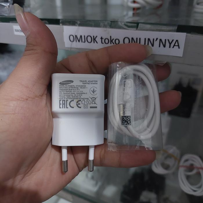 Gambar Charger samsung 1A 5Watt for Tws,speaker kabel TIPE C Original copotan dari omjok Kota Administrasi Jakarta Utara Tokopedia