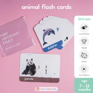 Animal Flash Cards - Mainan Edukasi Anak Carrot & Cake