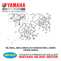 Gambar OIL SEAL, SEAL KRUK AS YAMAHA MIO J, XEON 93102-25816 dari Yamaha Bintang Rejeki Motor Kab. Bandung 3 Tokopedia