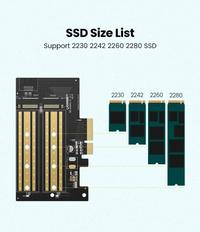Gambar UGREEN M.2 Sata NVMe to PCI-E 3.0 X4 Expansion Card B-key M-Key 70504 dari GADVENTIA Kota Administrasi Jakarta Barat 4 Tokopedia