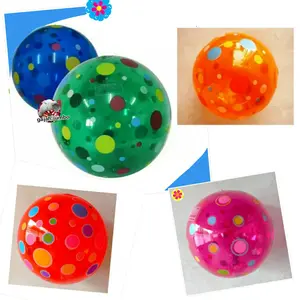 Mainan Bola Plastik Tiup Kerincingan Bayi Anak Lempar Tangkap