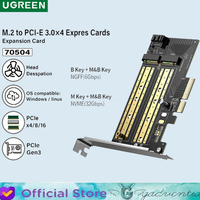 Gambar UGREEN M.2 Sata NVMe to PCI-E 3.0 X4 Expansion Card B-key M-Key 70504 dari GADVENTIA Kota Administrasi Jakarta Barat 3 Tokopedia