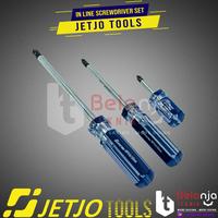 Gambar JETJO TOOLS Obeng Transparan Set 7 Pcs In Line Screwdriver Set 7pcs dari Belanja Teknik Kota Bogor 2 Tokopedia