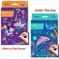 Gambar Mainan Kreatif Avenir A5 Scratch Book Elves Forest atau Under the Sea - Elves dari Mishana Shop Kab. Tangerang 1 Tokopedia