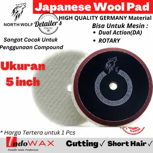 Busa Mesin Poles Wool pad Northwolf Short Hair Woolpad 5 inch Mobil dan Motor