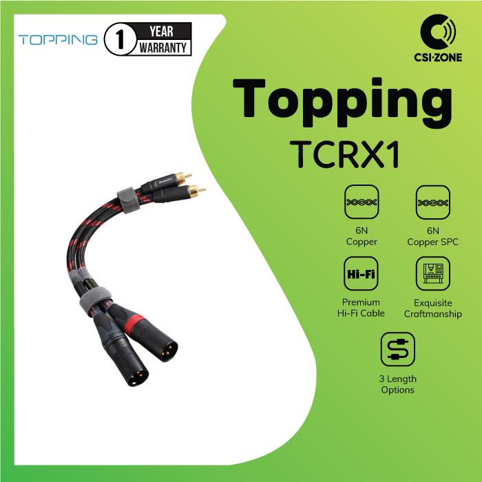 Gambar Topping TCRX1 Single Crystal Copper Gold-Plated RCA to XLR Male Cable dari CSI-ZONE Kota Tangerang Selatan Tokopedia