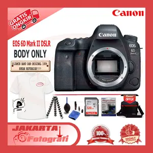 Canon EOS 6D Mark II DSLR Body Only Camera Garansi