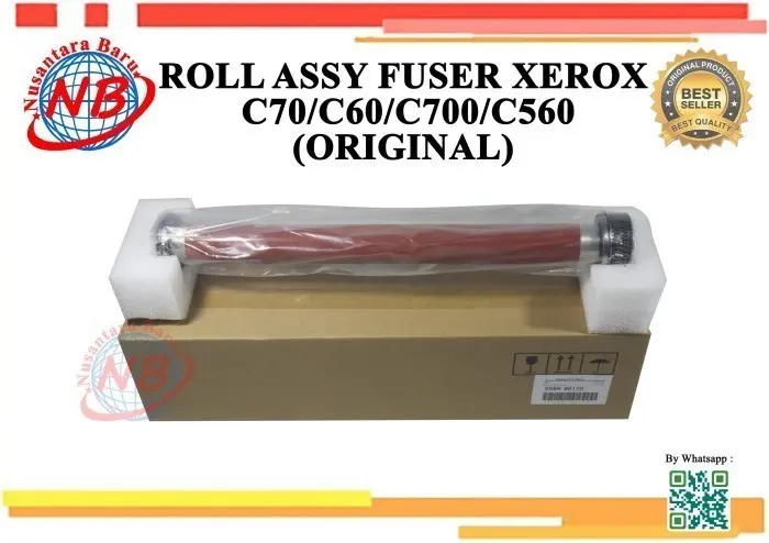Upper Roller Pemanas Xerox Color C70/C60/560/700 original Japan 1