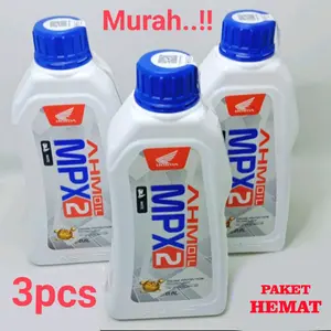 paket hemat 3 Botol oli mpx2 matic 800ml oli AHM mpx2 matic oli mpx 2