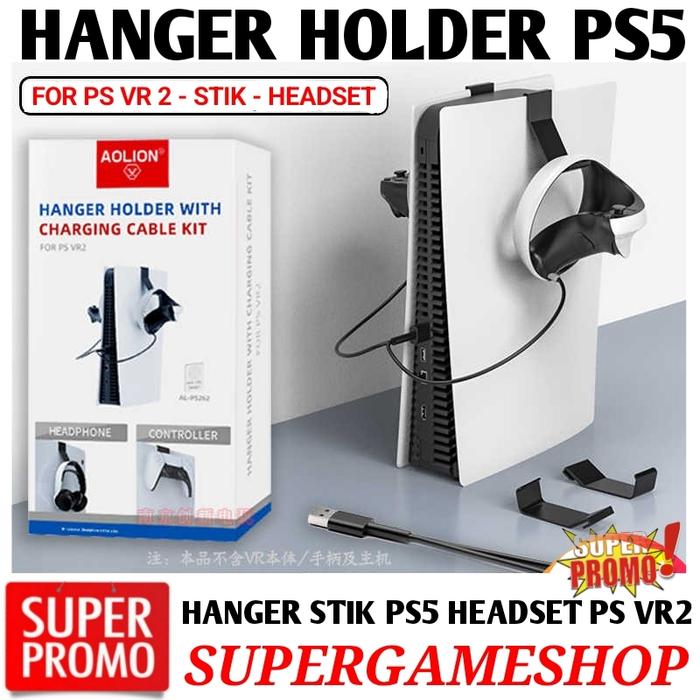 Gambar PS5 Headset Headphone Hook - PS5 Hanging Bracket Headset PS5 dari Super-Gameshop.id Kota Administrasi Jakarta Pusat Tokopedia