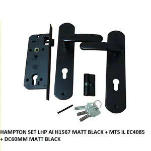 HAMPTON SET LHP AI H1567 Matt Black Handle Set / Kunci Pintu Set