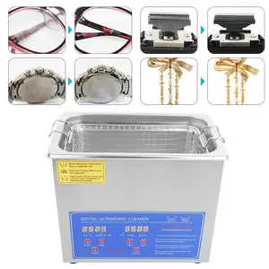 Mesin Pembersih Perhiasan Besar 3L Lab Utensil Ultrasonic Cleaner 120W