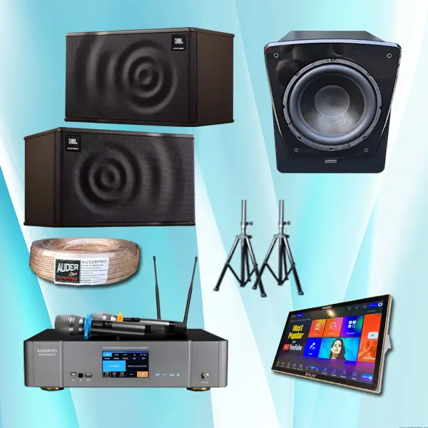 Karaoke JB4: auderpro harmony 8 + jbl mk-10pak + ap- 112sa + play m19