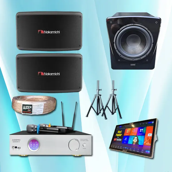 Karaoke JB11 auderpro harmony 4 + nakamichi F1 + ap112sa sk + play m19