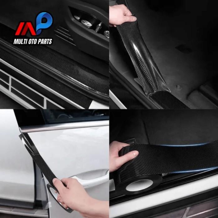 Nano Sticker Nano Sticker Carbon Fiber K5D Glossy pijakan/pilar pintu mobil - Shop ...