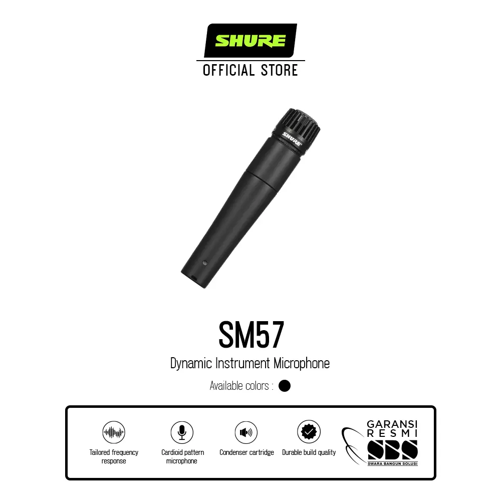 Shure SM57 Dynamic Instrument Microphone