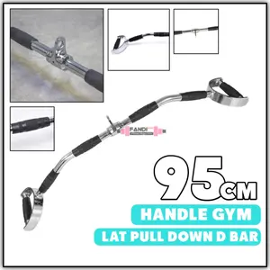Wide D Handle Revolving Bar 95cm Handle Gym Pegangan Alat Fitness