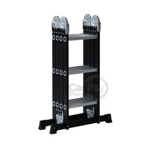 Krisbow Tangga Lipat Aluminium Steel 4x3 Step 3.3M