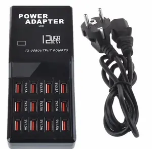 12 Port Max USB Power Adapter output 12A Fast Charger Universal WLX858