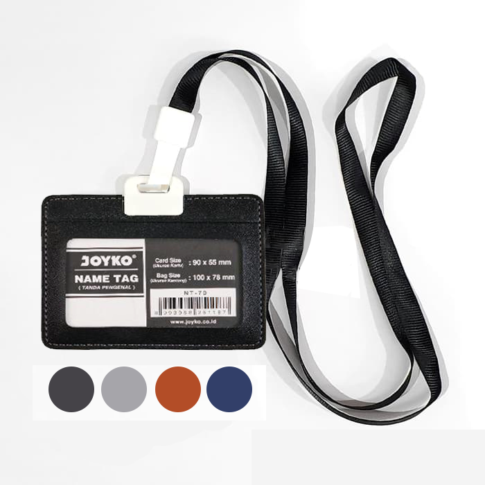 Gambar ID Card Holder Name Tag holder Tempat ID Card Kulit LANDSCAPE JOYKO NT - Cokelat dari warungtools Kota Administrasi Jakarta Utara Tokopedia
