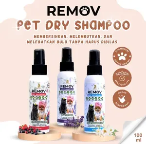 Remov Dry Shampoo 100ml - Shampoo Kering Kucing Anjing
