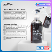 Gambar BOWIN - Black Wheel & Tire Gel Polish 300ml Semir Pengkilap Ban Mobil dari INTI MEDIKA STORE Kota Bandung 4 Tokopedia