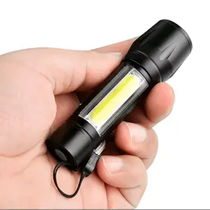 Senter Led Mini COB 3 Mode Super Terang Senter Mini Led Camping Lampu