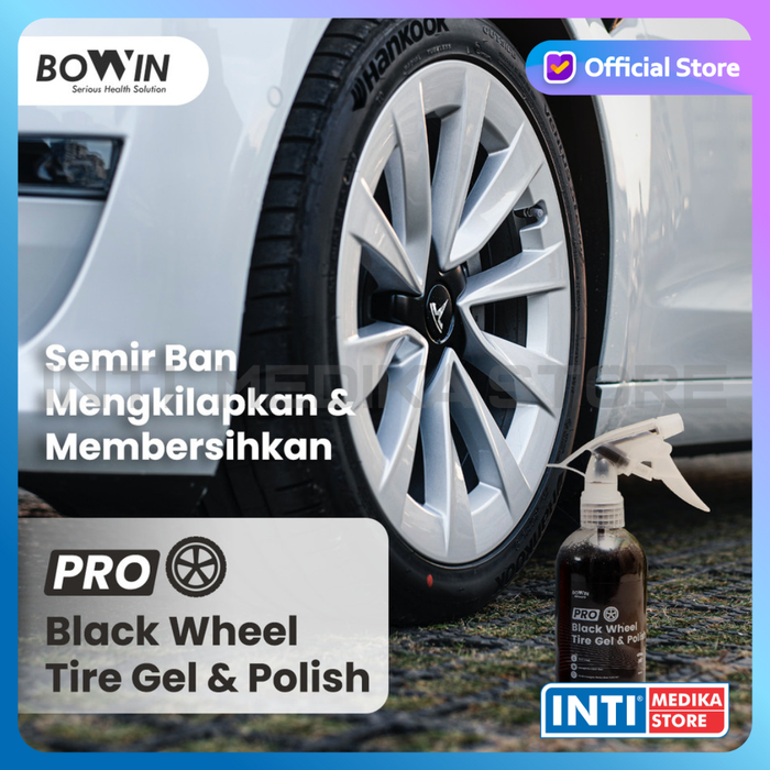 Gambar BOWIN - Black Wheel & Tire Gel Polish 300ml Semir Pengkilap Ban Mobil dari INTI MEDIKA STORE Kota Bandung Tokopedia