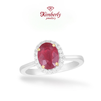 Gambar Cincin Berlian Batu Ruby KLR579100 - Kimberly Jewellery dari Kimberly Jewellery Online Kota Administrasi Jakarta Selatan 1 Tokopedia