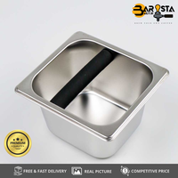 Gambar Knock Box Wadah Ampas Kopi Espresso Barista | Container Stainless Steel Peralatan Pembuangan Coffee Grounds untuk Mesin Kopi Manual & Otomatis | baristadailyID dari baristadaily.id Kota Administrasi Jakarta Barat 4 Tokopedia