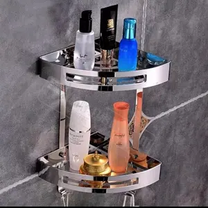 TEMPAT SHAMPOO RAK SUDUT TEMBOK STAINLESS SUS 304