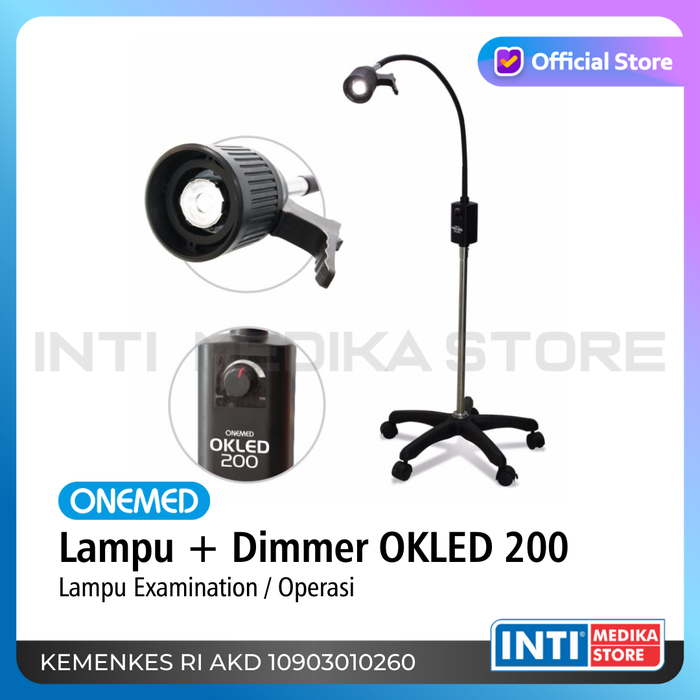 Gambar Lampu Periksa / Lampu + Dimmer OKLED 200 OneMed dari INTI MEDIKA STORE Kota Bandung Tokopedia
