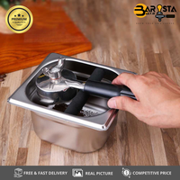 Gambar Knock Box Wadah Ampas Kopi Espresso Barista | Container Stainless Steel Peralatan Pembuangan Coffee Grounds untuk Mesin Kopi Manual & Otomatis | baristadailyID dari baristadaily.id Kota Administrasi Jakarta Barat 2 Tokopedia