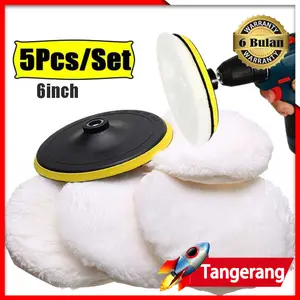 5pcs/Set Wool Pad 6inch Polisher Body Mobil Tebal Berkualitas Super