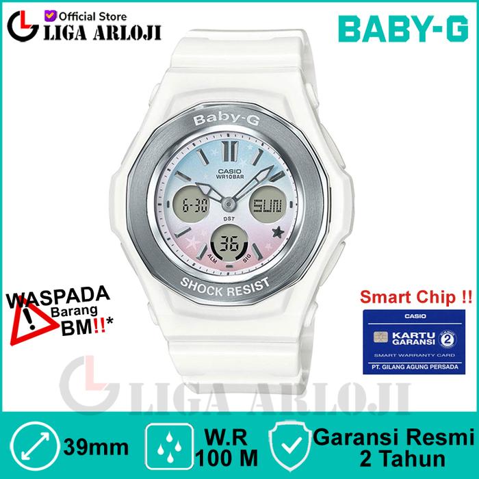 Gambar Casio Baby-G BGA-100ST-7ADR Jam Tangan Wanita BabyG Putih BGA100ST BGA-100ST-7A BGA100 dari Liga.Arloji Kota Administrasi Jakarta Pusat Tokopedia