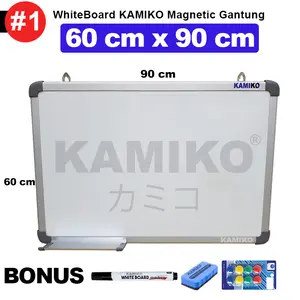 KAMIKO Whiteboard 60 x 90 magnetic gantung spidol, magnet, hapusan