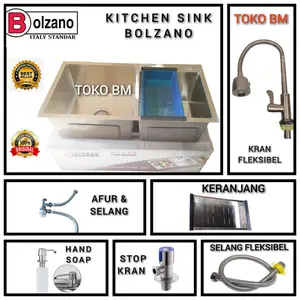 sink bolzano 8448/bak cuci piring minimalis sus 304