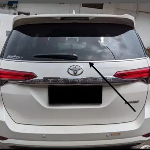 karet karet pelipit kaca chrome bagasi fortuner vrz original toyota