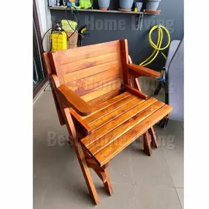 Kursi Meja Lipat Magic Mini Kayu jati untuk Taman Resto Cafe Outdoor