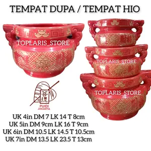 Hiolo Tempat Hio Keramik Kuping Merah  023