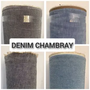 Bahan Kemeja Denim Chambray Kain Denim Kemeja